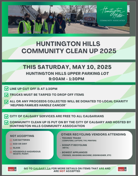 Huntington Hills Spring Cleanup May 10, 2025